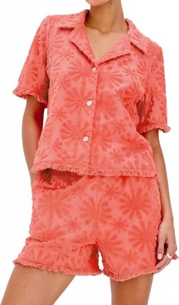 Rails Tiff Red Sunburst Top