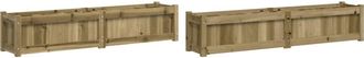 vidaXL Vidaxl - Jardineras De Exterior 2 Unidades Madera Impregnada De Pino