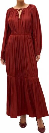 Marie Oliver Perrin Dress In Brick