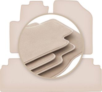 OEM Alfombrillas Beige Premium Para Hyundai Ix20 Minivan 2010-2018