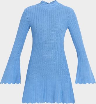 Aknvas Maja Chevron Knit Mini Dress