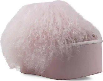 Zigi Soho Alleja Genuine Shearling Platform Bootie in Soft Pink at Nordstrom, Size 10