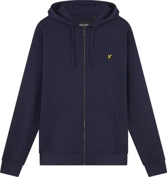 Lyle & Scott Zip Through Hoodie - Heren - Vesten met rits - Blauw - S - Katoen - Hoodies & sweatvesten