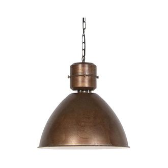 QAZQA Industrial Pendant Lamp Rust Brown - Flynn
