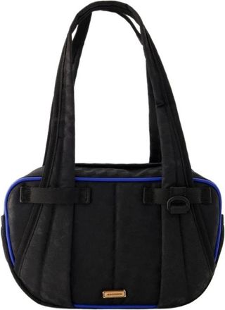 Ader Error Zwarte Leren Bowlingtas - Dames - Schoudertassen - Zwart - ONE Size - Katoen - Tassen
