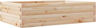 vidaXL Jardinera De Madera Maciza De Pino 90x60x23 Cm Vidaxl