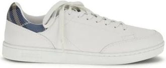 Burberry Schoenen, Heren, Wit, 43 EU, Leer, Lage Sneakers