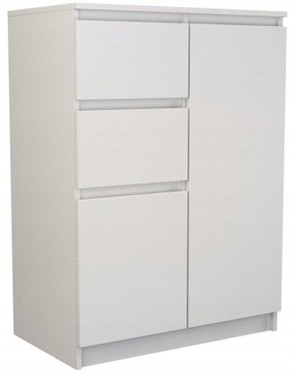 Topeshop C&oacute;moda 2d2s, Altura 97 Cm, 2 Puertas, 2 Cajones, Blanca