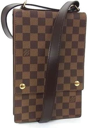 Louis Vuitton Brown Ebene Pvc Leather Shoulder Bag (Pre-Owned)