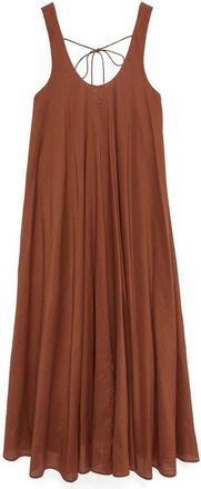 M&S Collection Volume Sleeveless Maxi Dress in Chestnut Brown at Nordstrom, Size 16