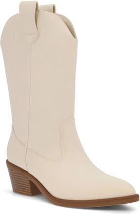 Mia Faylinn Western Boot in Ivory at Nordstrom Rack, Size 6.5