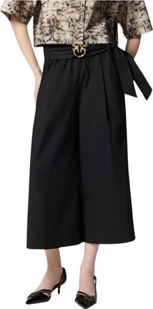 Pinko Pinko, Broeken, Dames, Zwart, S, Katoen, Doreen Pant