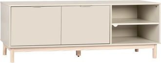 Klast Mueble tv efecto madera gris perla 140 cm x 53 cm