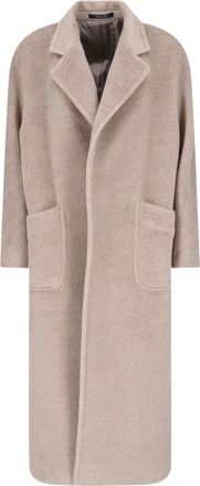 Tagliatore Brown Charlize Alpaca Virgin Wool Belted Coat