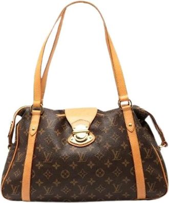 Louis Vuitton Pre-owned Shoulder Bags, female, Brown, Size: ONE SIZE Pre-owned Vintage Canvas Shoulder Bag