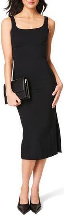 Spanx SPANXshape Ponte Midi Tank Dress in Classic Black at Nordstrom Rack, Size X-Large