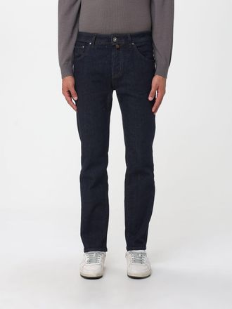 Jacob Cohen Jeans Logo Patch Slim Jacob Cohen in denim stretch