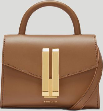 DeMellier The Nano Montreal in Deep Toffee Smooth Leather Mini & Nano bag