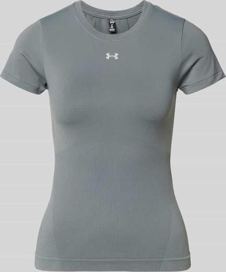 Under Armour T-Shirt mit Rundhalsausschnitt und Logo in Dunkelgrau, Gr&ouml;&szlig;e XL