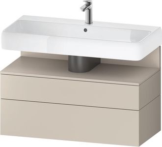 Duravit Duravit - Qatego Mueble Bajo Lavabo, 1 Extra&iacute;ble Y 1 Caj&oacute;n