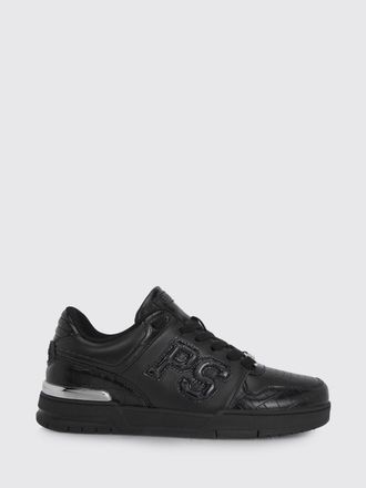 Plein Sport Crocodile Print Leather Sneakers