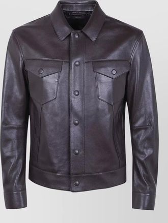 Tom Ford buffalo leather western jacket