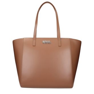 Karl Lagerfeld Brown Polyethylene Shoulder Womens Bag