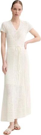 Zadig&Voltaire Melody Dress - Dames - Maxi kleedjes - Beige - L - Wol - Kleedjes