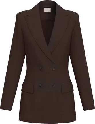 Marella Emmtavola Blazer - Jackets - Mujer - Marr&oacute;n - XL