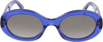 Celine Triomphe Oval Zonnebril - unisex - Zonnebrillen - Blauw - ONE Size - Accessoires