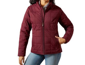 Ariat Womens Crius Insulated Jacket In Wine