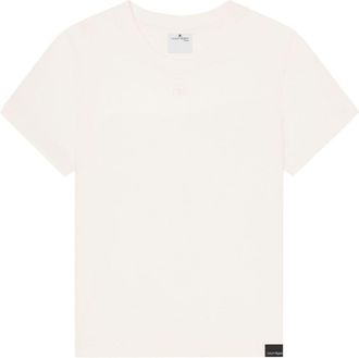 Courrèges logo-embroidered cotton T-shirt - men - Cotton - S - White