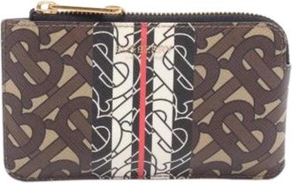 Burberry Pre-owned Wallets, female, Brown, Size: ONE SIZE Pre-owned Canvas Wallet
