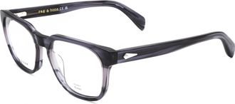 Rag & Bone Rag & Bone Mens 55mm Grey Horn Opticals