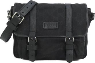 Gucci Black Nylon Shoulder Bag (Pre-Owned)