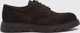 Doucal's Scarpe derby in pelle scamosciata con motivo brogue a coda di rondine
