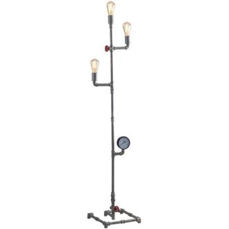 Fan Europe Piantana AMARCORD in metallo zincato invecchiato stile industrial