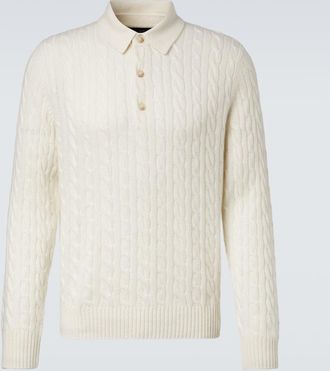 arch4 Polo in cashmere a trecce