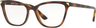 Vogue Eyewear Womens Vo5206 Cat-Eye Eyeglasses In Tortoise/ Dark Havana