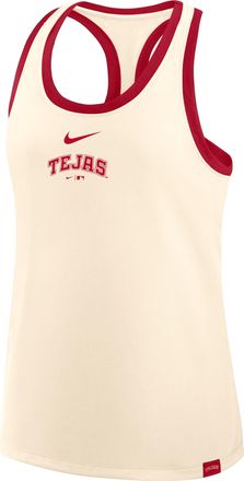 Nike Texas Rangers Script City Connect Nike Womens MLB Racerback Tank Top in Brown | 03E10DKQTER-F5J