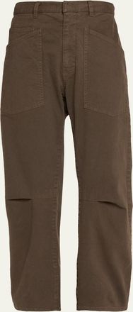 Nili Lotan Shon Mid-Rise Cropped Pants