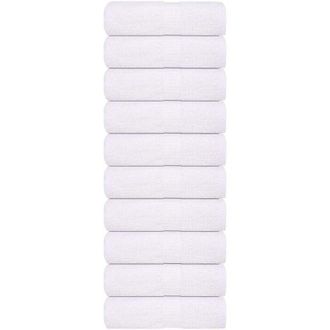 vidaXL Toallas De Visita 10 Piezas Blanco 30x50cm 360 Gsm 100% Algod&oacute;n Vidaxl