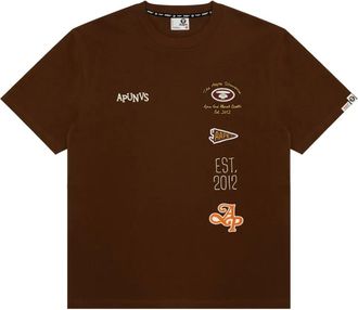 Aape By A Bathing Ape T-shirt con stampa - Marrone