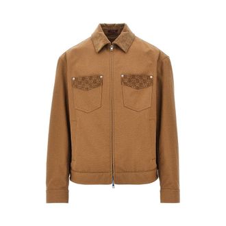 Gucci Canvas jacket with corduroy details Man 52