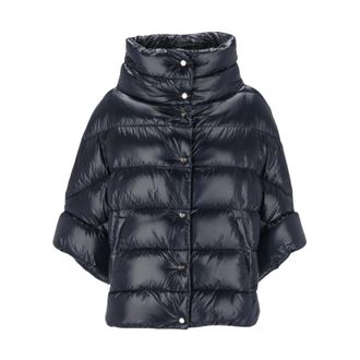Herno Ultralichte Nylon Cape - Dames - Jassen - Zwart - Maat: XS Nylon