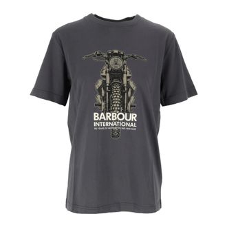 Barbour Causey Graphic T-Shirt - - Tops - Uomo - Grigio - L