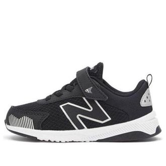 New Balance (TD) New Balance Dynasoft 545 Bungee Lace with Top Strap Black White IT545BO1