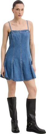 Levi's Dames, Jurken, Blauw, Maat: XS Denim