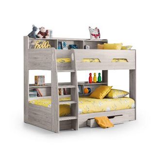 Julian Bowen Orion Bunk Bed Single Grey Oak - Julian Bowen | TJ Hughes