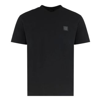 Stone Island T-Shirts, male, Black, Size: L T-shirt crew neck in cotton jersey